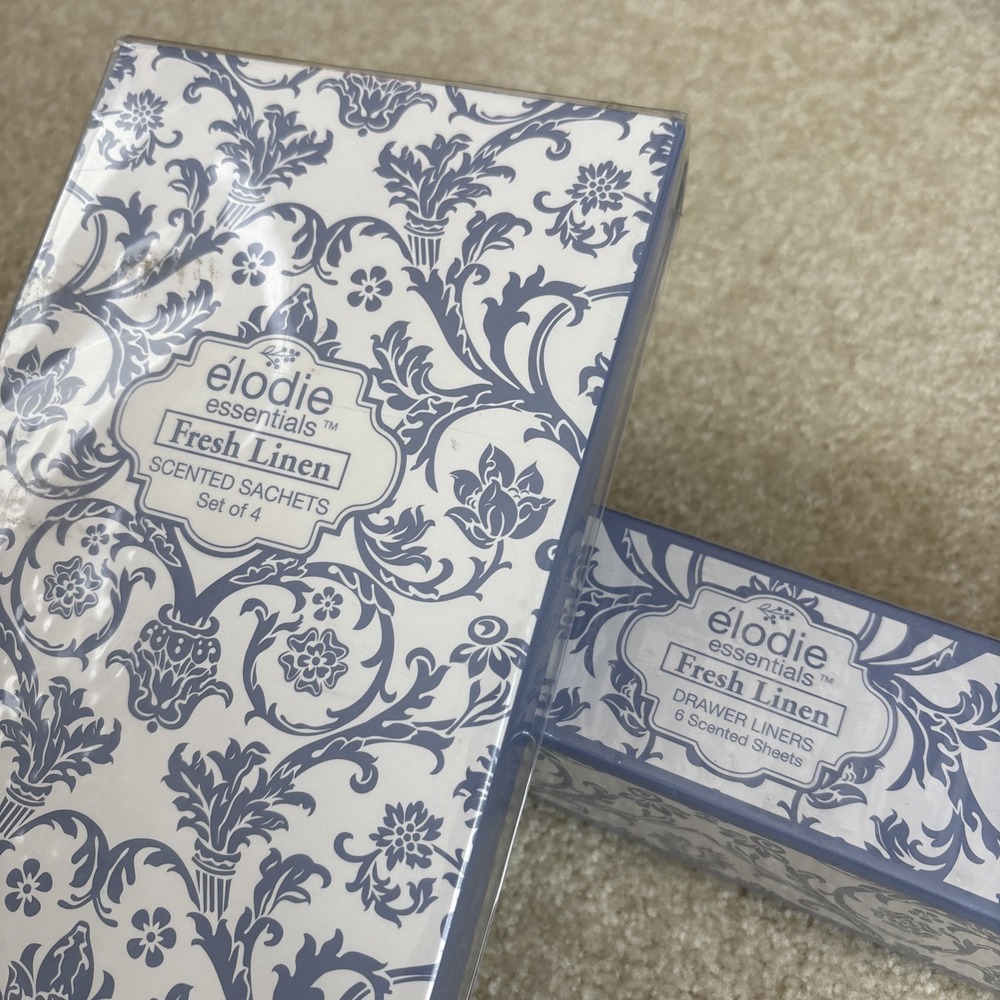 Elodie Scented Drawer Liners (6) & Sachets‎ (4) Fresh Linen Scent